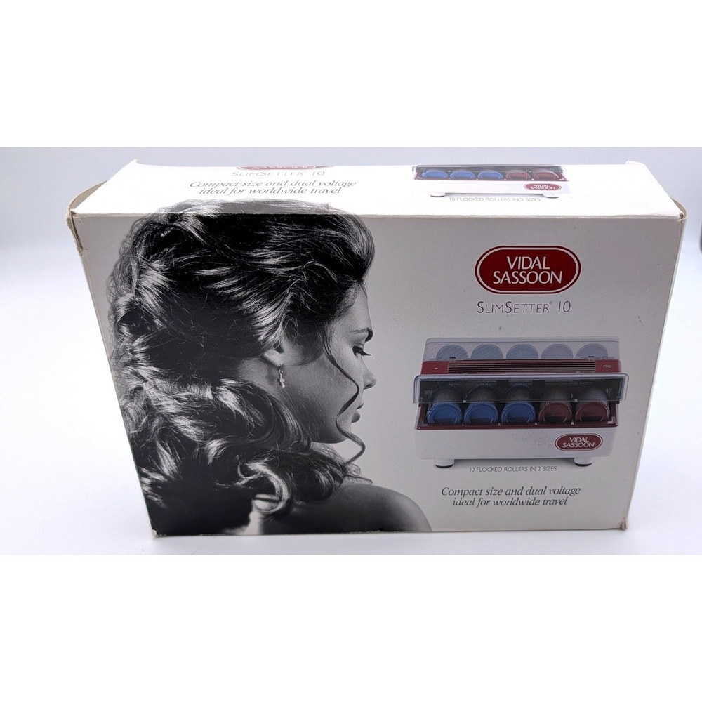 Vidal Sassoon SlimSetter 10 Travel Hair Roller Set Dual Voltage VS-145